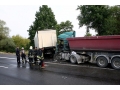В аварии недалеко от Каунаса пострадали водители двух грузовых автомобилей